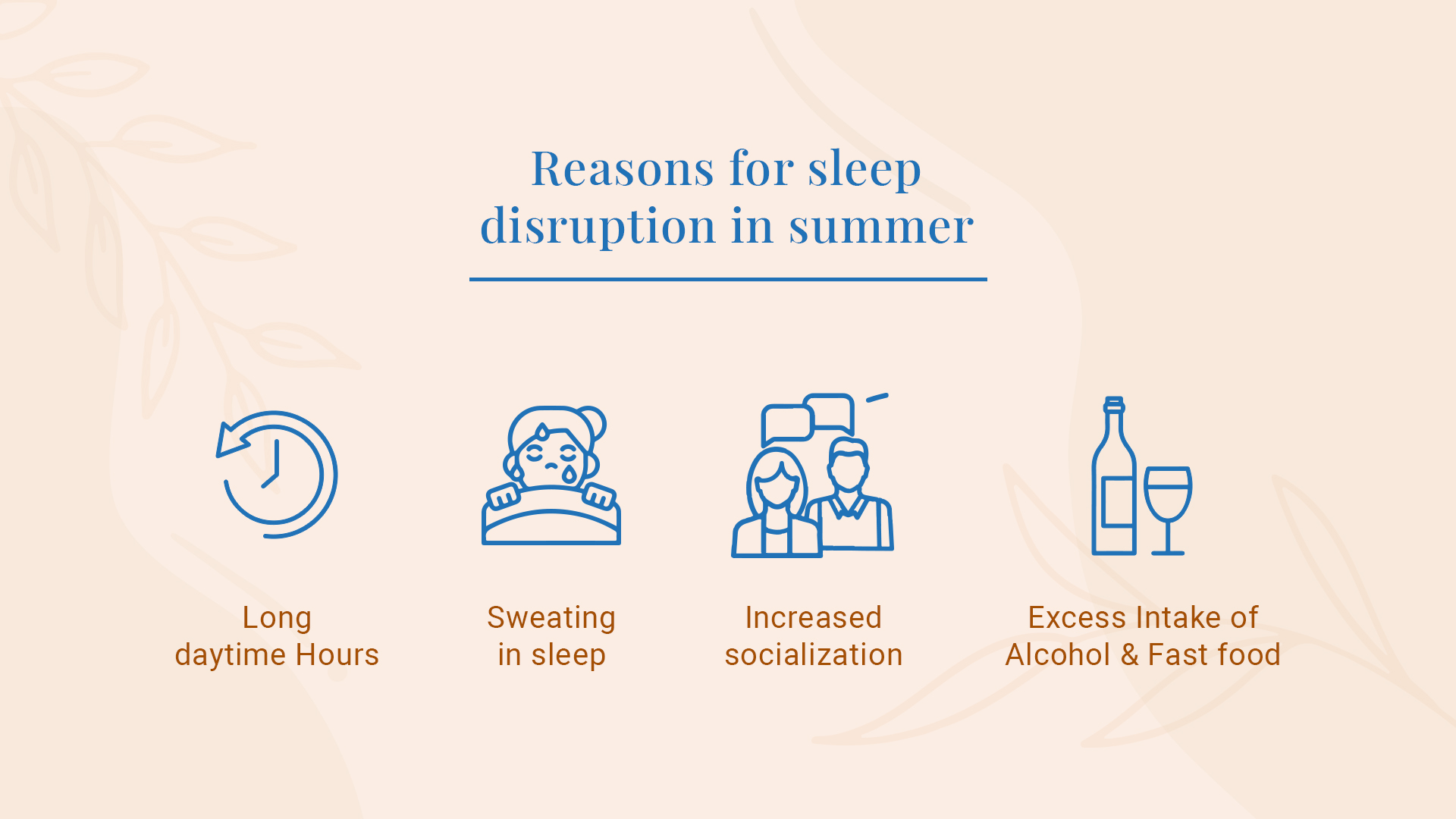Reasons for sleep disruptions in summer