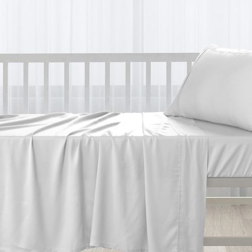 Pizuna 400 Thread Cotton Flat Crib Sheet For Babies