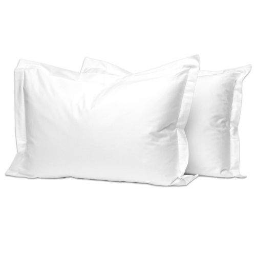 Pizuna 800 Thread Count Cotton White Standard Pillowcases White Standard Size 100% Cotton Pillow Cases 100% Long Staple Cotton Smooth Sateen Pillow Cases Thickly Woven Set of 2 Pillow Covers