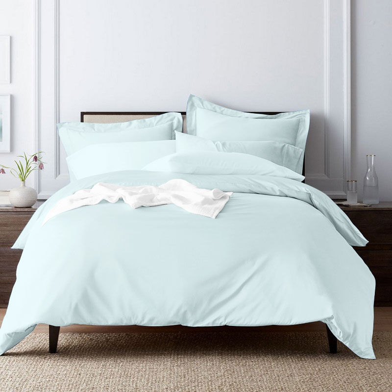 light blue bed sheets